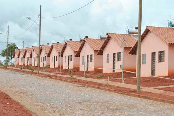 Casas do Minha Casa Minha Vida localizadas no Jardim dos Pequis, em Sete Lagoas