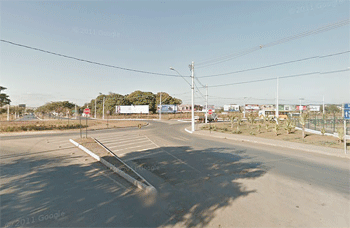 Área do acidente ocorrido nessa sexta   foto: Google Street View