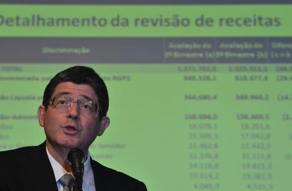 Ministro da Fazenda explica redução da meta de superávit primário para este ano/ Foto: Marcello Casal Jr/Agência Brasil