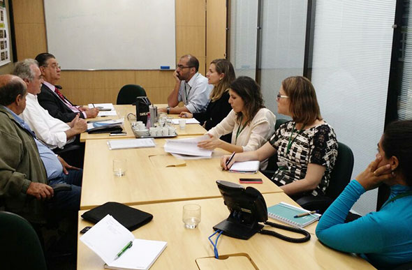 Marcio Reinaldo e Joaquim Matoso reunidos com representantes do BNDES / Foto: Divulgação