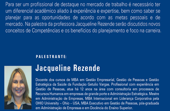 Palestrante Jaqueline Rezende / Foto: Divulgação 