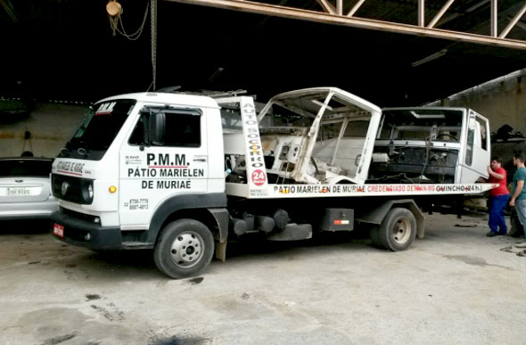 Os caminhões foram apreendidos pela Polícia Civil/Foto:Divulgação PCMG