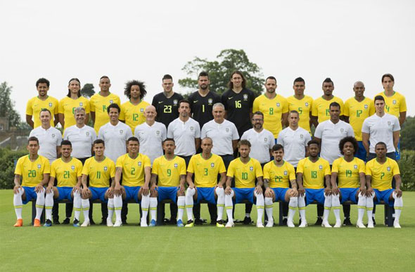 Foto oficial da seleção brasileira para a Copa do Mundo na Rússia - Lucas Figueiredo/CBF/Direitos Reservados