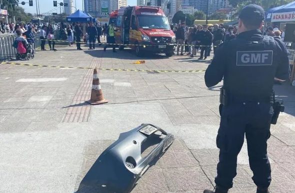 Bandido foi morto pela polícia — Foto: Guarda Municipal de Florianópolis/divulgação