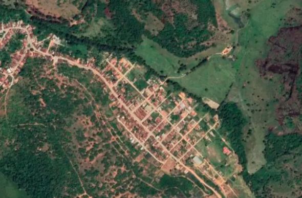 Crime ocorreu em um povoado de Caraí — Foto: Reprodução/Google Street View via satélite
