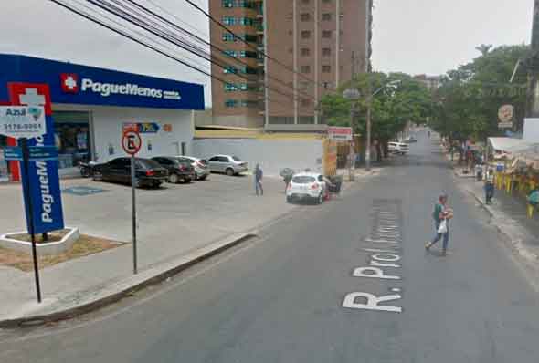 Crime aconteceu na Rua Professor Fernandino Jr. / Foto: Google Maps / Ilustrativa