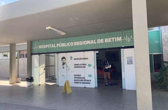 Vítima foi socorrida e levada para o Hospital Regional de Betim, mas morreu ao dar entrada na unidade — Foto: Raquel Freitas/g1