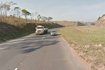 Pista da BR-040 sentido Belo Horizonte/Sete Lagoas está interditada para instalação de radar