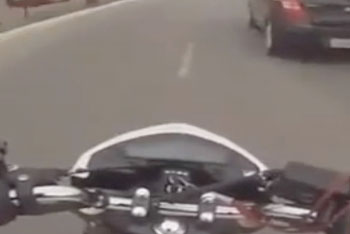 Motociclista filmou o assalto / Foto: Reprodução