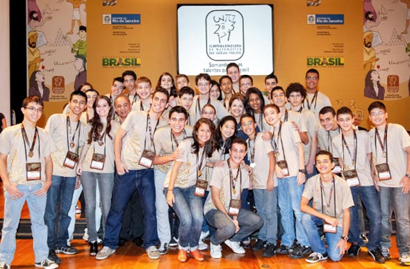 Estudantes premiados na 7ª Olimpíada de Matemática / Foto: blog.planalto.gov.br