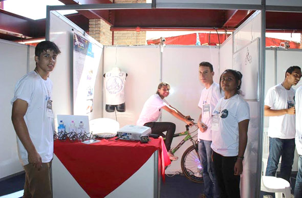 Apresentação da bicicleta inteligente na UFMG/ Foto: arquivo pessoal