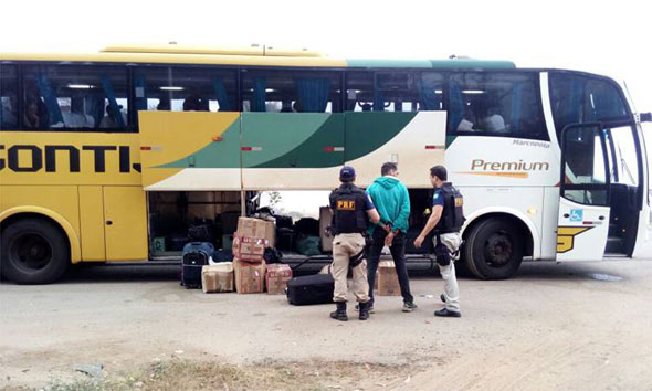É crescente o tráfico de drogas em Minas, tendo uso o transporte de ônibus/Foto: Divulgação