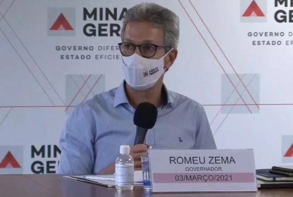 Governador Romeu Zema anunciou onda roxa nesta quarta-feira - Foto: Ivanildo Lúcio/Facebook/Reprodução
